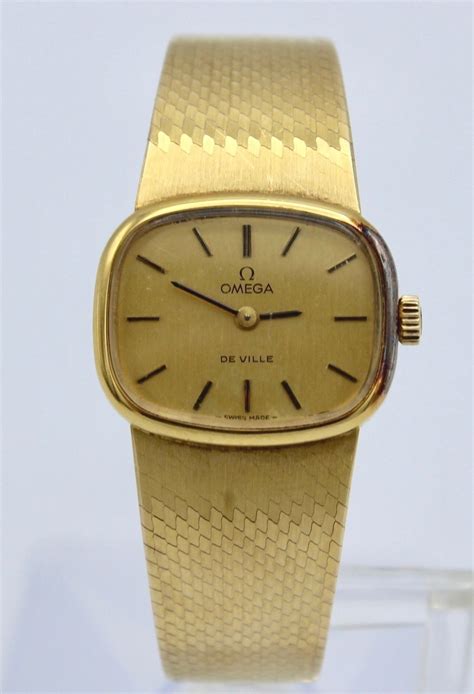 omega solid gold ladies watch|14k gold ladies watches.